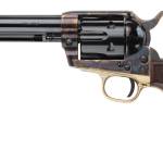 Pietta HF45ALC512NMCW 1873 Great Western II Alchimista II 45 Colt (Long Colt) 6rd 5.50" Blued Steel Barrel & Cylinder, Color Case Hardened Steel Frame, Checkered Walnut Army Grip, Exposed Hammer