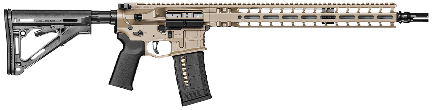 RADIAN WEAPONS R0540 Model 1  223 Wylde 16" Rifle 30+1 Flat Dark Earth Cerakote Black Magpul Collapsible Magpul