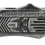 CobraTec Knives SSWCTK1SDAG1SS CTK-1  Small 2.75" OTF Dagger Part Serrated D2 Steel Blade/ Stonewashed Aluminum Handle Features Glass Breaker Includes Pocket Clip
