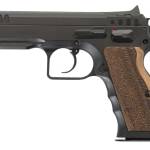 Tanfoglio IFG TFSTOCKI9SF Defiant Stock I 9mm Luger Caliber with 4.50" Barrel, 16+1 Capacity, Overall Black Finish Steel, Picatinny Rail/Beavertail Short Frame, Serrated Slide & Wood Grip