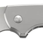 CRKT 5311 Pilar  2.40" Folding Plain Satin 8Cr13MoV SS Blade/Bead Blasted Stainless Steel Handle Includes Pocket Clip