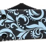 Templar Knife MMDT231 Gen II Maiden Teal Slim 3.43" OTF Tanto Plain Black Oxide Stonewashed 440C SS Blade, 5.05" Teal Aluminum Handle, Glass Breaker