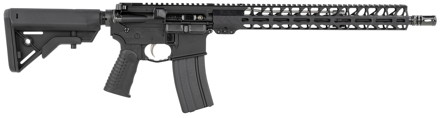 Battle Arms Development WORHORSE017 Workhorse  223 Wylde 16" 30+1 Black 6 Position B5 Bravo Adjustable Stock Black Polymer Grip Right Hand Optic Ready