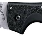 Cold Steel CS62JM Rajah III 3.50" Folding Drop Point Plain Stone Washed AUS-10A SS Blade/Black Griv-Ex Handle Includes Pocket Clip