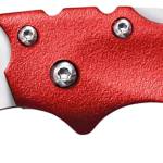 Cold Steel CS20MTR Tuff Lite Mini 2" Folding Sheepsfoot Plain 4034 Stainless Steel Blade/ Red Griv-Ex Handle Includes Pocket Clip