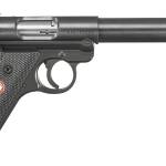 Ruger 40178 Mark IV Target Sports South Exclusive 22 LR 10+1 5.50" Blued Threaded Bull Barrel,  Blued Aluminum Frame, Black Checkered Polymer Grip, Right Hand, Two Magazines