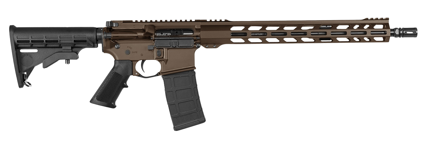 UnBranded AR 223WYFS0001VRBR  UAR-F 223 Wylde 30+1 16" Barrel, Vortex Bronze Cerakote Metal Finish, 15" M-Lok Handguard, Black Collapsible Stock, Textured Black Polymer Grip