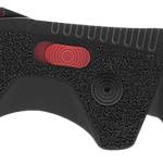 S.O.G SOG11120441 Trident AT 3.70" Folding Tanto Plain Black TiNi Cryo D2 Steel Blade/Black w/Red Accents GRN Handle Features Line Cutter/Glass Breaker