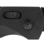 S.O.G SOG11180241 Flash AT 3.45" Folding Part Serrated Black TiNi Cryo D2 Steel Blade/Blackout GRN Handle Includes Pocket Clip