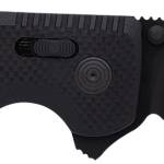 S.O.G SOG12380341 SOG-TAC XR 3.39" Folding Clip Point Part Serrated Black TiNi Cryo D2 Steel Blade Blackout G10 Handle Includes Pocket Clip