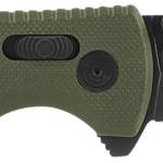 S.O.G SOG12610257 Pentagon XR 3.60" Folding Spear Point Plain Black TiNi Cryo CTS XHP Blade/OD Green G10 Handle Includes Pocket Clip