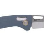 S.O.G SOG12730457 One-Zero XR 3.10" Folding Plain Satin/Polished Cryo CPM S35VN Steel Blade/ Smoke Gray Sculpted Aluminum Handle