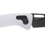 S.O.G SOG12730557 One-Zero XR 3.10" Folding Plain Black Chrome Cryo CPM S35VN Steel Blade/ White Sculpted Aluminum Handle