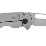 S.O.G SOG14520157 Escape FL 3" Folding Sheepsfoot Plain 8Cr13MoV SS Blade Silver w/ "SOG" Stainless Steel Handle Includes Pocket Clip