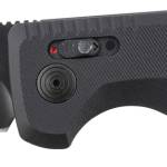 S.O.G SOG15380357 SOG-TAC Auto 3.43" Folding Tanto Plain Black TiNi Cryo D2 Steel Blade Black Micro-Textured Anodized Aluminum Handle Includes Pocket Clip