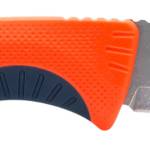 S.O.G SOG17410341 Aegis FX 3.70" Fixed Drop Point Plain Satin 4116 Krupp SS Blade, Recue Red w/Indigo Accents GRN Handle, Includes Sheath