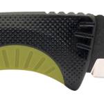 S.O.G SOG17410441 Aegis FX 3.70" Fixed Drop Point Plain Stonewashed 4116 Krupp SS Blade Black w/Moss Green Accents GRN Handle, Includes Sheath