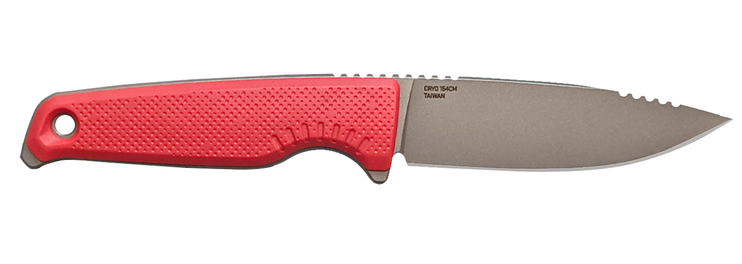 S.O.G SOG17790257 Altair FX  3.40" Fixed Clip Point Plain Satin TiCN Cryo CPM 154 SS Blade, Canyon Red GRN Handle, Includes Sheath