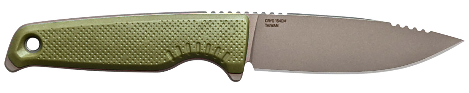 S.O.G SOG17790357 Altair FX 3.40" Fixed Plain Satin TiNi Cryo CPM 154 SS Blade/ Field Green GRN Handle