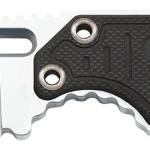 S.O.G SOG-NB1002-C Instinct Mini 1.90" Fixed Clip Point Plain Satin Polished 5Cr15MoV SS Blade Black/Silver G10/SS Handle Includes Lanyard/Sheath