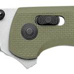 S.O.G SOGTM1022BX Terminus XR 2.95" Folding Clip Point Plain Stonewashed BD1 Steel Blade Olive Drab Textured G10 Handle Features Box Packaging Includes Pocket Clip