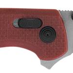 S.O.G SOGTM1023BX Terminus XR 2.95" Folding Clip Point Plain Stonewashed D2 Steel Blade Crimson Textured G10 Handle Features Box Packaging Includes Pocket Clip