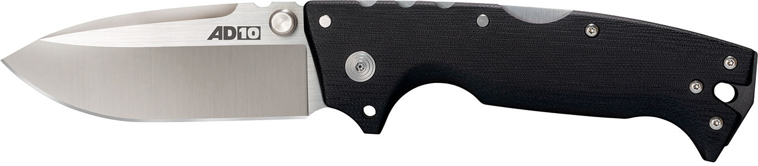 Cold Steel CS28DD AD-10  4" Folding Drop Point Plain S35VN SS Blade/Black G10 Handle Includes Pocket Clip
