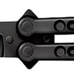 Cold Steel CS-92EAB FGX Balisong 5" Folding Plain Tanto Black Griv-Ex Blade/Handle