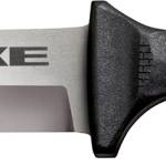 Cold Steel CS-53NBS Spike 4" Fixed Bowie Plain 4116 Stainless Steel Blade/Black Scalloped Griv-Ex Handle Includes Sheath