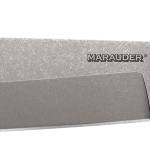Cold Steel CS39LSWBA Marauder 9" Fixed Bowie Plain Stone Washed AUS-8A SS Blade/Black Kray-Ex Handle Includes Sheath