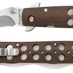 Cold Steel CS-26SXK6 Ti-Lite  6" Folding Plain Kris AUS 10A Steel Blade/ Black Griv-Ex Handle