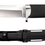 Cold Steel CS-35AB San Mai Master 6" Fixed Tanto Plain Satin VG-10 San Mai Blade/Black Textured/Oval Kray-Ex Handle Includes Sheath