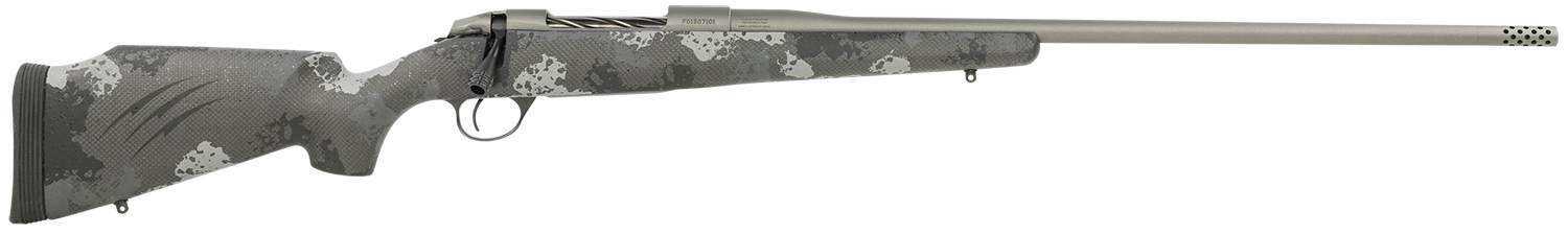 Fierce Firearms FSF7RM24TP Fury  Full Size 7mm Rem Mag 3+1 24" Stainless Match Grade Barrel, Gray Cerakote Steel Drilled & Tapped Receiver, Phantom Camo Fixed Synthetic Stock, Right Hand