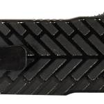 Templar Knife LAHBG52 Premium LW  Large 3.55" OTF Tanto Part Serrated Black Oxide Stonewashed D2 Steel Blade, 5.25" Black Herringbone Aluminum Handle