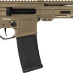 CMMG 55A938FCT Dissent  5.56x45mm NATO 30+1 6.50", Coyote Tan Cerakote Rec, OEM Grip, Picatinny Buffer Adapter, Zeroed Drop-In Single Stage Trigger