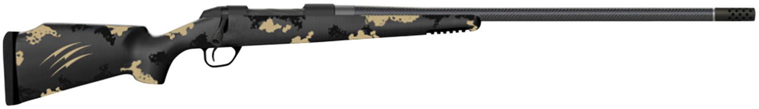 Fierce Firearms FCRG7PRC24BU Carbon Rage  Full Size 7mm PRC 3+1 24" Black C3 Carbon Fiber Barrel, Black Cerakote Steel Receiver, Urban Camo Stock, Right Hand