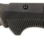 Templar Knife AAABK521 Auto Assist 3.50" Folding Tanto Part Serrated Black Oxide Stonewashed Powder Coated D2 Steel Blade/ 4.25" Aged Aluminum Handle