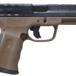 Citadel CITCP9BNZ Centurion CP9 Compact Frame 9mm Luger 14+1, 4" Black Steel Barrel, Black Optic Ready/Serrated Steel Slide, Bronze Polymer Frame & Grip
