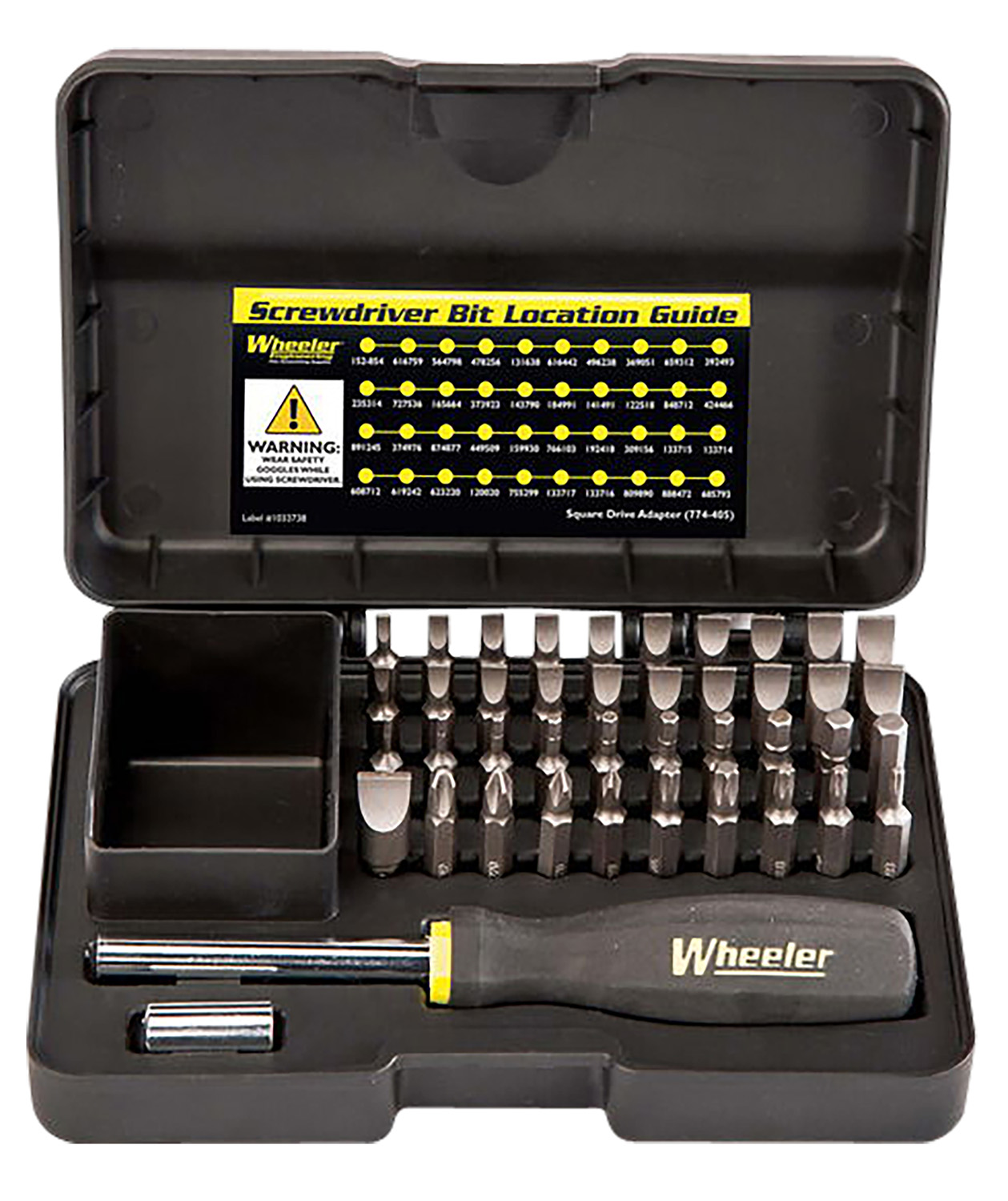 Wheeler 4001006 Gunsmithing Screwdriver Set Black 43 Pieces
