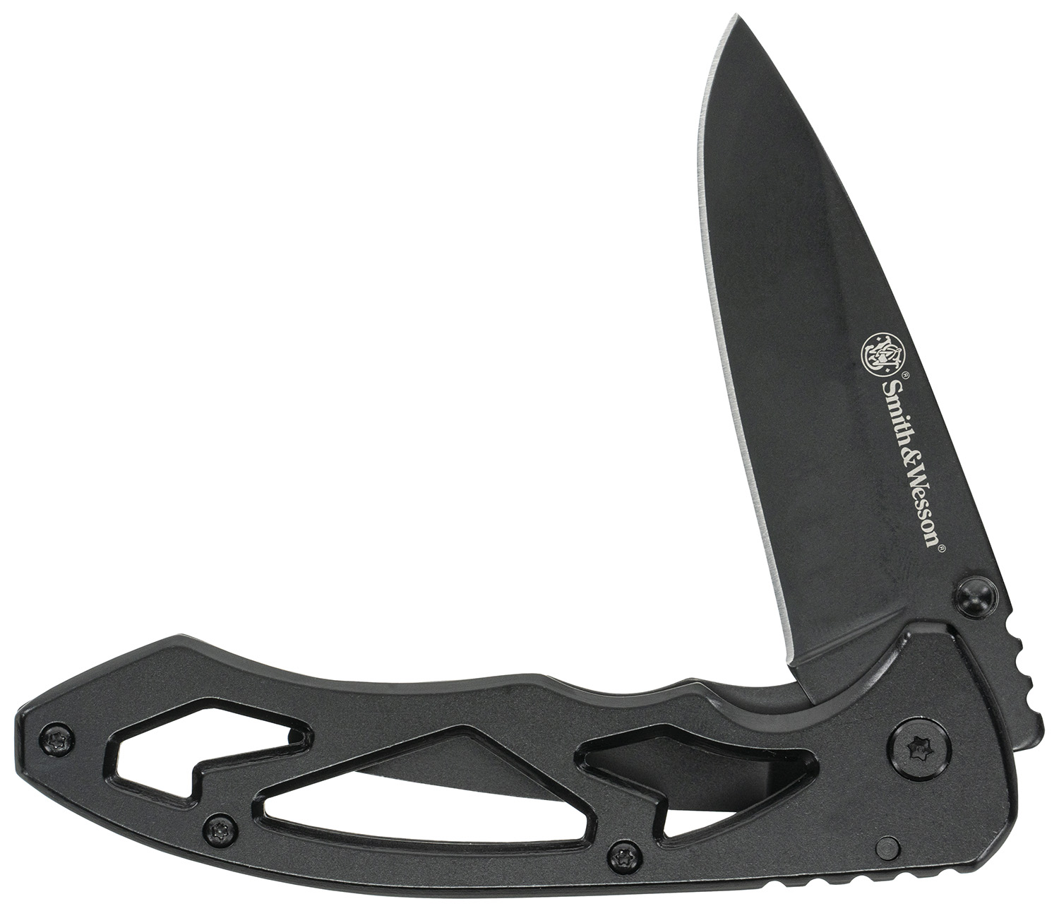Uncle Henry CK400LCP Skeletonized  Large 3" Folding Drop Point Plain Stainless Steel Blade 4.40" Handle Includes Pocket Clip