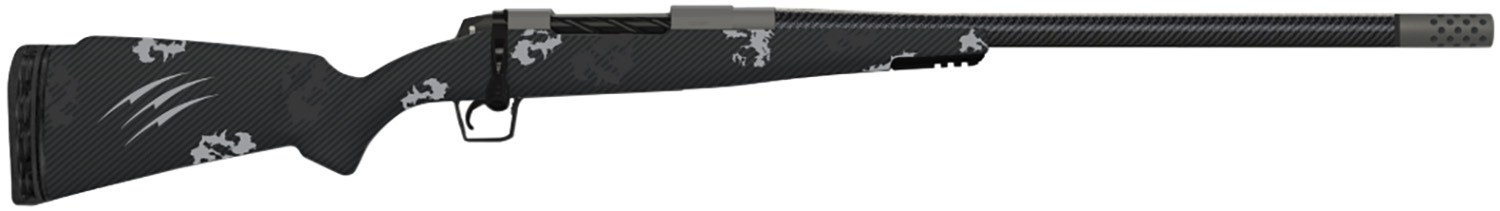 Fierce Firearms TROG7RM24GP CT Rogue  7mm Rem Mag 3+1 24" Carbon Fiber Barrel, Glacier Cerakote Titanium Rec, Phantom Camo Rogue Stock