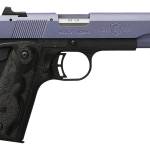 Browning 051893490 1911 Black Label Full Size Frame 22 LR 10+1, 4.25" Matte Stainless Steel Barrel, Crushed Orchid Cerakote Serrated Slide, Matte Black Polymer Frame w/Beavertail