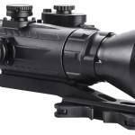 AGM Global Vision 15WP4423483111 Wolverine Pro-4 3AL1 Night Vision Rifle Scope Matte Black 4x70mm Gen 3 Auto-Gated Level 1 Illuminated Red Chevron w/Ballistic Drop Reticle