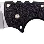 Cold Steel CS62RQZ 4-Max Scout 4" Folding Drop Point Plain Stonewashed/6" Black Griv-Ex Handle Includes Belt Clip