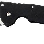 Cold Steel CS22KFS Tiger Claw  3.50" Folding Hawkbill Serrated Stonewashed American S35VN Blade/6" Matte Black w/Ring G10 Handle Includes Belt Clip