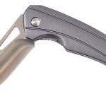 Smiths Products 51246 Istana 2.75" Folding Drop Point Plain Satin 400 SS Blade/Gray Anodized Aluminum Handle Includes Pocket Clip