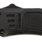 Steel River Knives MT616BRDAMDP Spartan Mini 2.75" OTF Drop Point Plain Real Damascus 4.25"/ Black Aluminum Zinc Alloy Handle