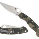 Spyderco C36GPCMO Military 4" Folding Clip Point Plain Stonewashed CPM S30V SS Blade/ Digital Camo G10 Handle Includes Pocket Clip