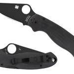 Spyderco C223GPBK Para 3  2.95" Folding Clip Point Plain Black DLC CPM S45VN SS Blade/Black G10 Handle Includes Pocket Clip