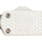 CobraTec Knives MNSILMGEN2DNS Mini Mamba Gen II 2.25" OTF Plain Stonewashed D2 Steel Blade, 3.38" Silver Textured Anodized Aluminum Handle, Features Glass Breaker, Includes Pocket Clip